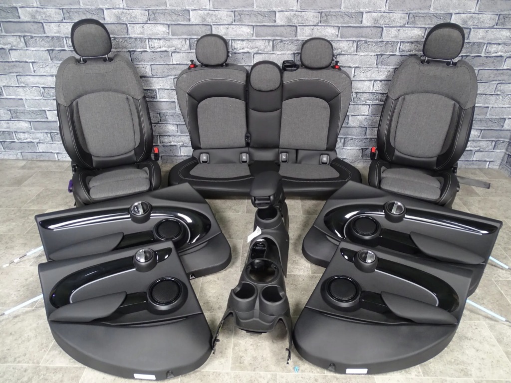 фото №1, Mini f55 сиденья заднее сиденье обшивки туннель середина салон nowe карбон black