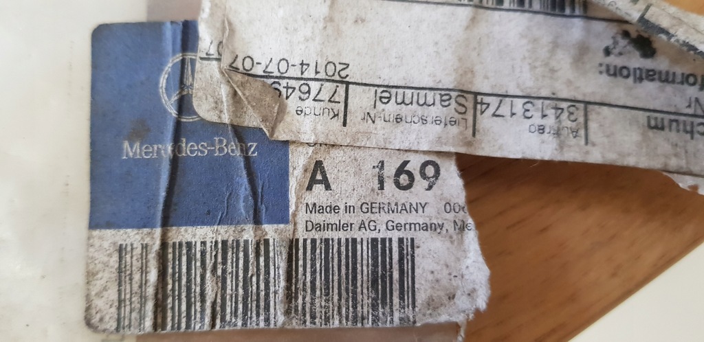 фото №4, Mercedes a169 наклейка відбивач