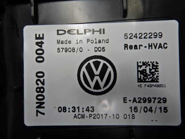 фото №3, Отопитель задняя seat alhambra ii