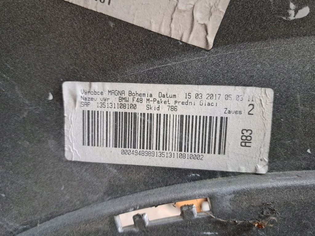 фото №7, Bmw x1 f48 m-pakiet бампер перед передний
