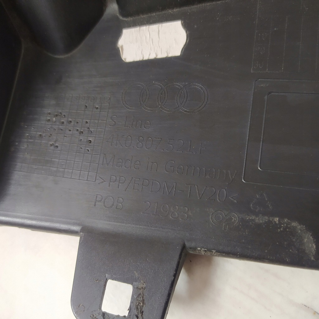 фото №16, Audi a6 c8 s-line накладка бампера спойлер задняя задняя 4k0807521f