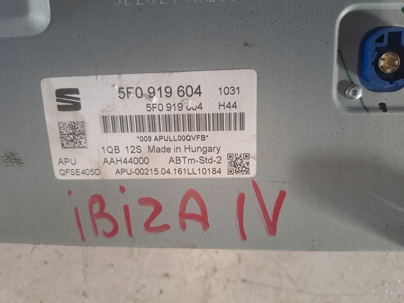 фото №3, Seat ibiza iv 14r радио дисплей 5f0919604
