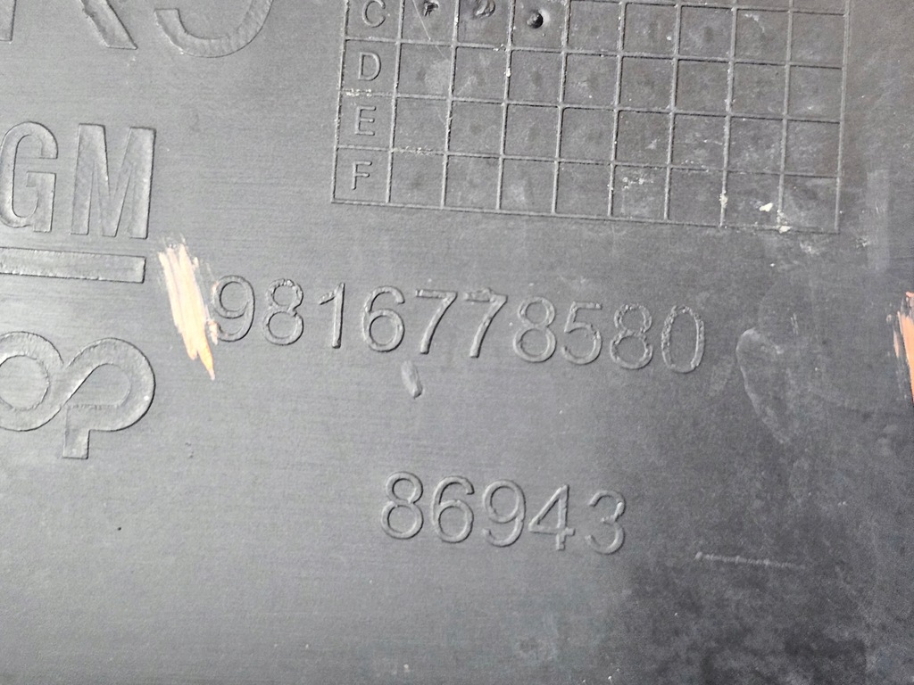 фото №9, Решётка бампера правый перед opel combo e #6754