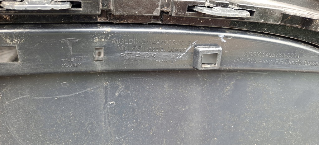 фото №14, Tesla model y 19- бампер задняя задний