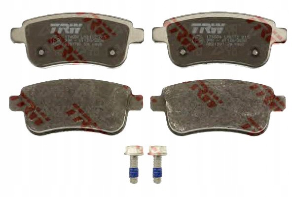 фото №1, Trw тормозные колодки тормозные renault fluence 1.6 dci l30_