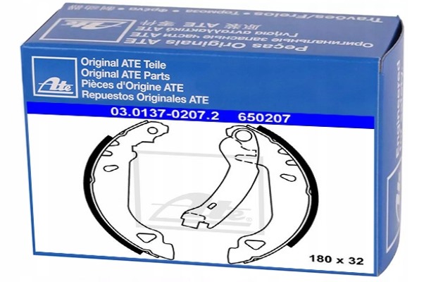 фото №1, Ate 03.0137-0207.2 набор колодка тормозных