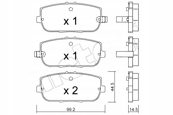 фото №1, Metelli гальмівні колодки гальмівні mazda mx-5 05-