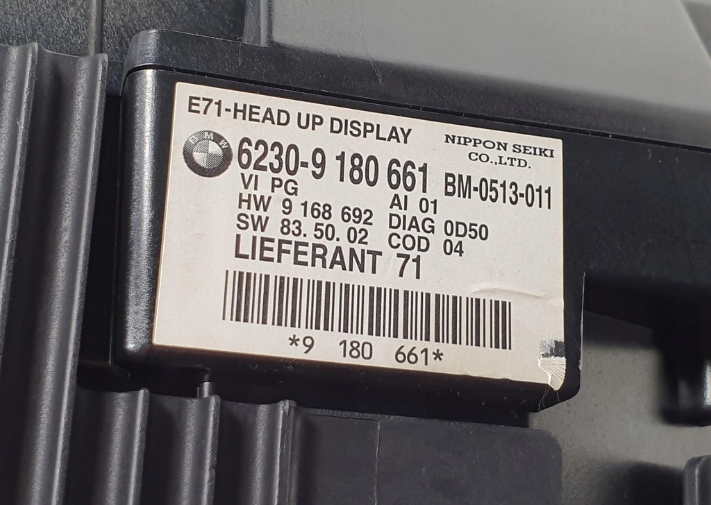 фото №8, Дисплей head up bmw x6 e71 9180661 9168692