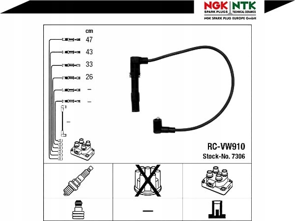 фото №2, Набор трубопровод зажигания ngk 7306