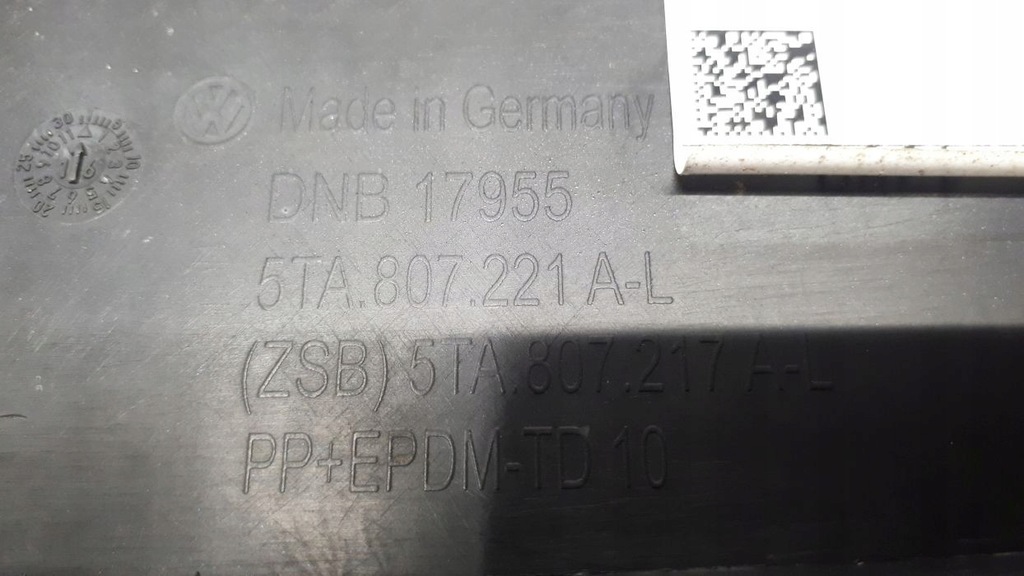 фото №11, Vw touran 4xpdc 2015-2022 бампер перед