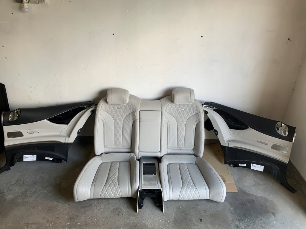 фото №7, Mercedes s w217 coupe сиденья заднее сиденье обшивки салон комплект кожа