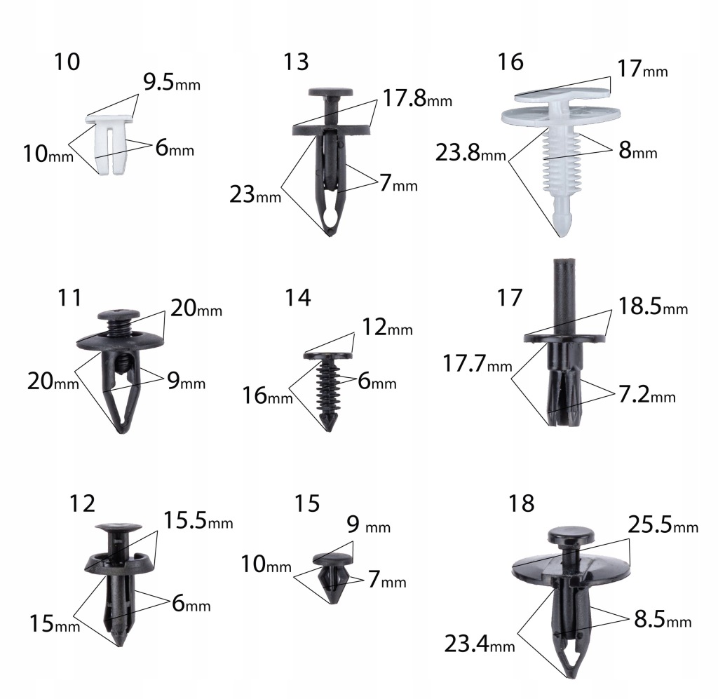 Клипсы штифты клипсы автомобильные do обивка автомобиля 420 el 4 ściągacze wyjmak Оригинал
