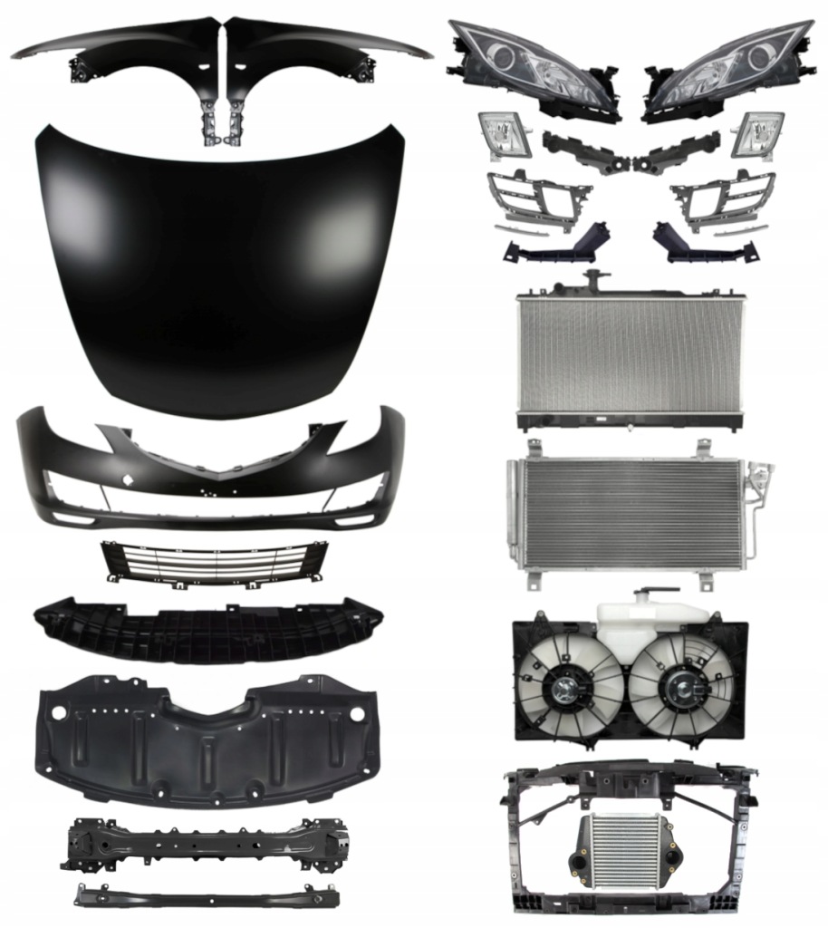 фото №1, Mazda 6 07-10 капот бампер крила pas