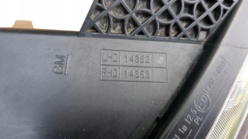 фото №13, Лампа левая перед фара opel karl 14352 14353 oryg