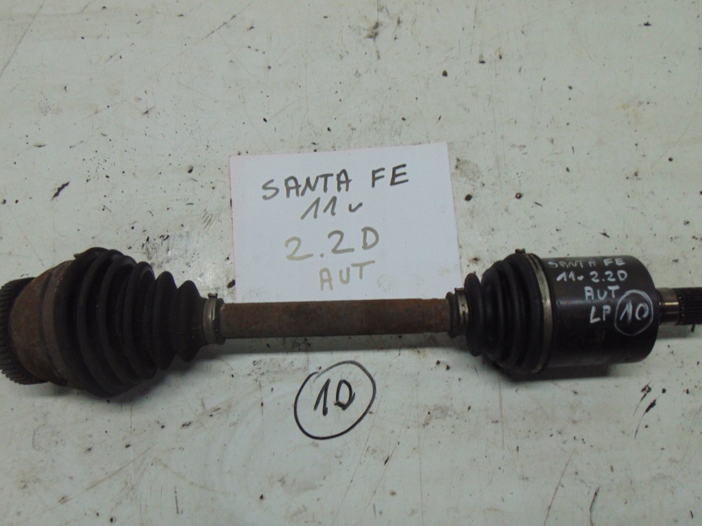 фото №1, Hyundai santa fe ii lift 2.2d приводной вал левая передняя przegu автоматическая коробка передач 4wd nr.10