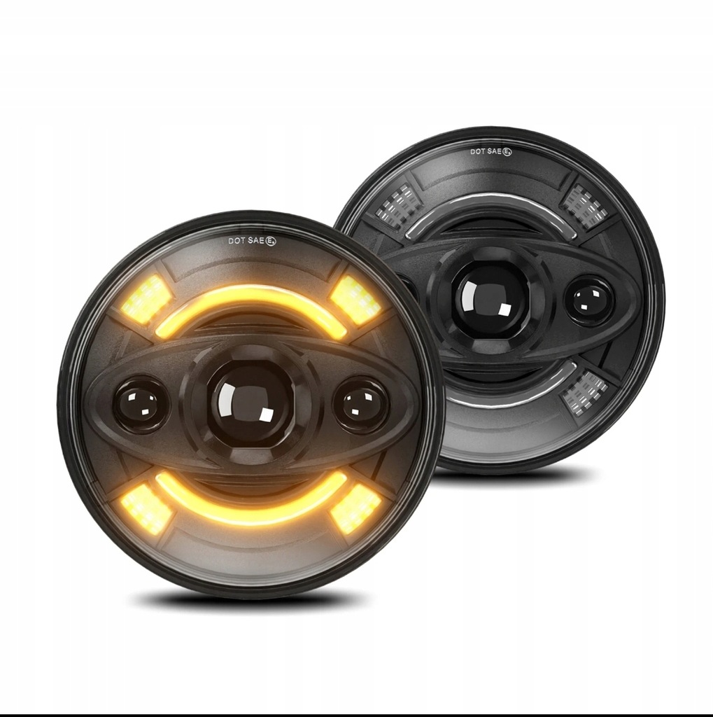 фото №8, Лампи фари led 7 cali перед jeep wrangler