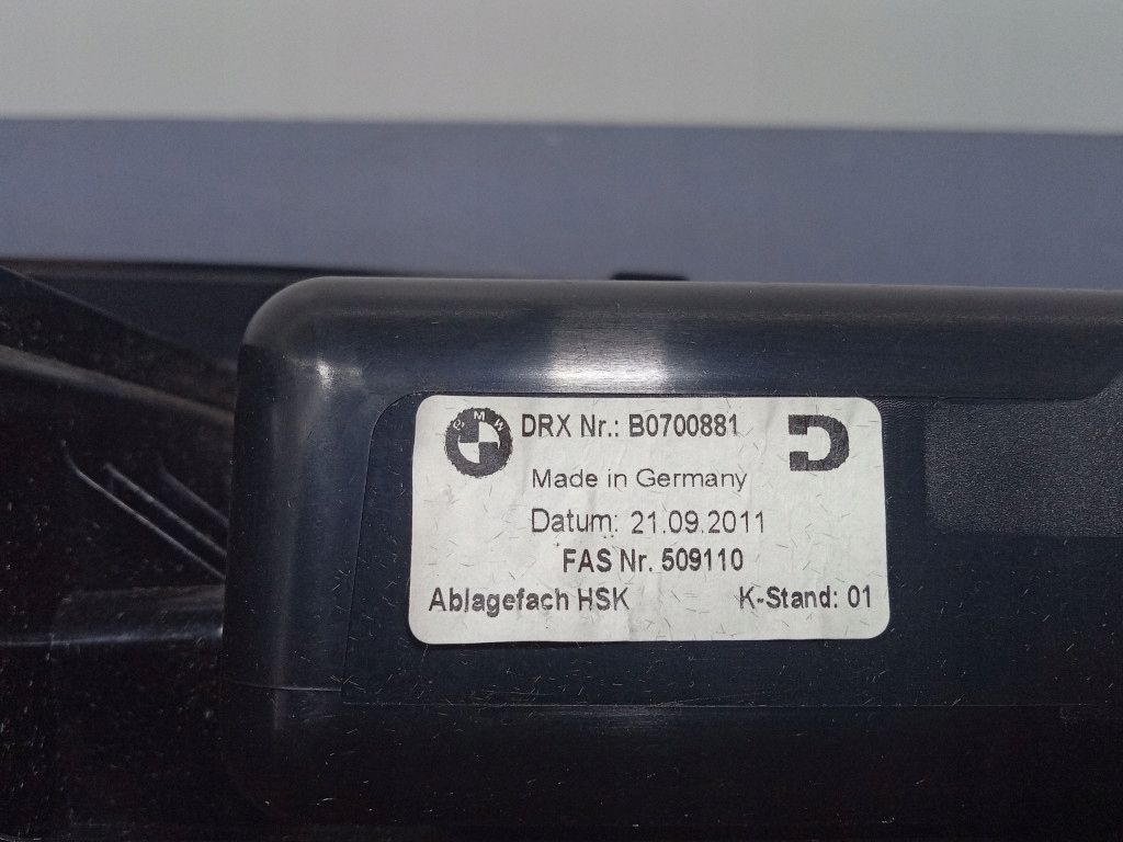 фото №6, Bmw 6 f12 f13 бардачок пасажира eu 0700881