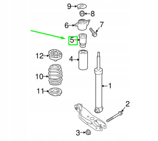 Купить Audi a4 8w b9 задний shock абсорбер rubber buffer 8w0512131g original