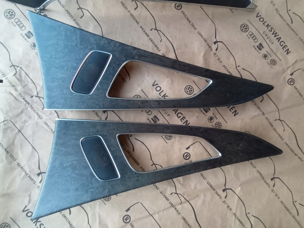 фото №11, Audi a6 c7 4g lift комплект декор drewno brzoza agat szary натуральный 28km