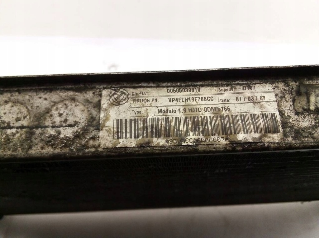 Купити Радіатор води alfa romeo 159 1.9 jtdm 00505039810 оригінал