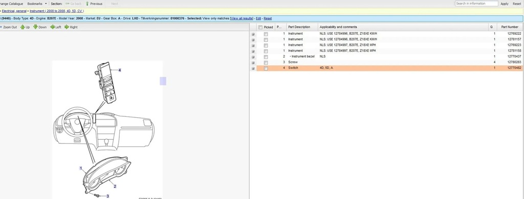 фото №7, Saab 9-3 ver2 2008 панелі керування, перемикачі