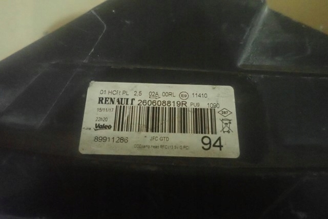 фото №7, Лампа левая левый full led renault espace 5 v 2015-