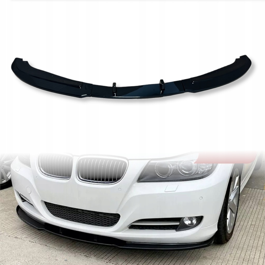 фото №1, Накладка бампера спліттер bmw e90 стандарт lci polift чорний блиск