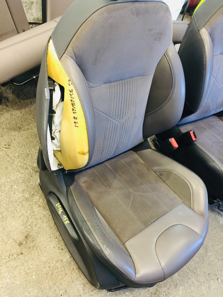 фото №7, Заднє сидіння ремені сидіння коричневий zamszyk peugeot 2008 напівшкіра