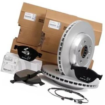 фото №1, Оригинальный номер bmw тормозные диски+ тормозные колодки+ датчик p 6 f12 f13 348mm