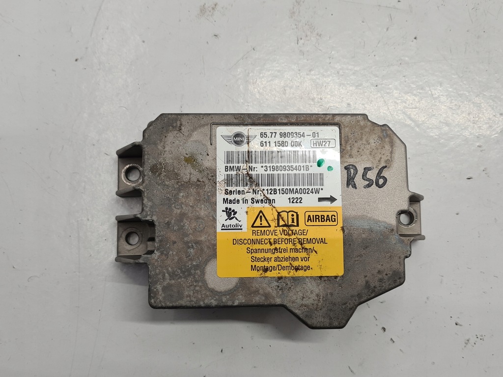 фото №1, Mini r56 lift модуль датчик подушка безпеки 9809354