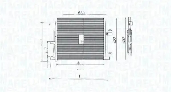 фото №1, Конденсатор радіатор кондиціонера 350203799000