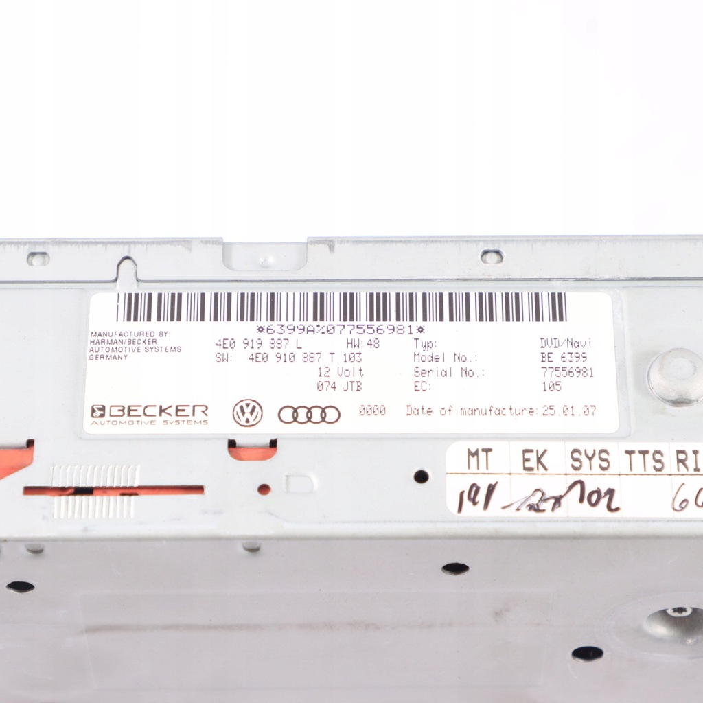 фото №12, Audi q7 4l зчитувач dvd навігація 4e0910888px