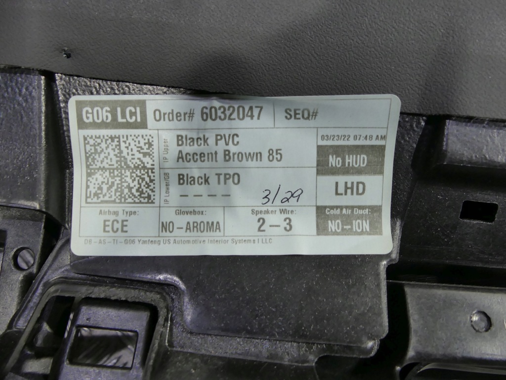 фото №10, Bmw x5 g05 x6 g06 x7 g07 f95 f96 lift панель приладів приладова панель  сіра nić