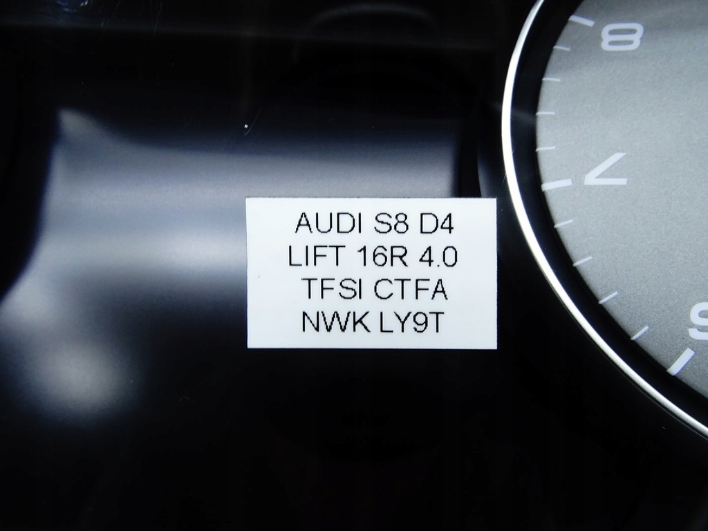 фото №9, Счетчик приборы приборная панель gauges audi s8 d4 4h lift 4.0 tfsi 4h0920811m