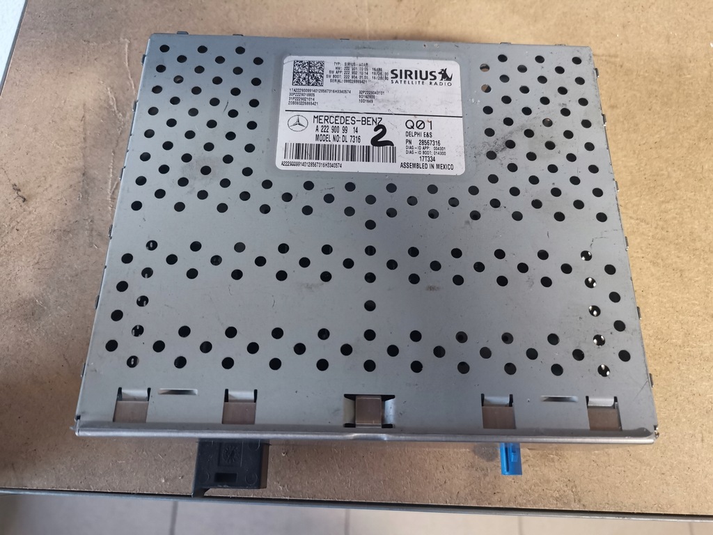 фото №1, Підсилювач тюнер радіо sirius mercedes w222