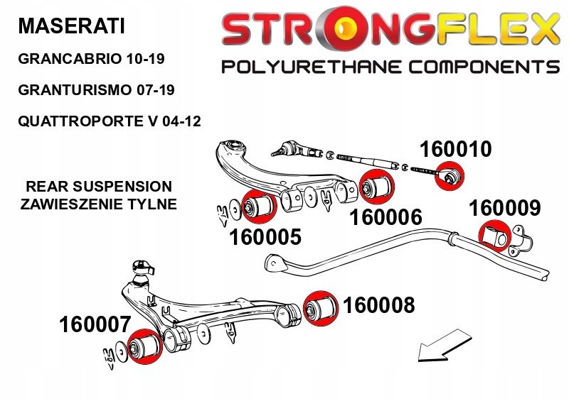 фото №2, 160009a - втулка стабілізатора заднього sport strongflex