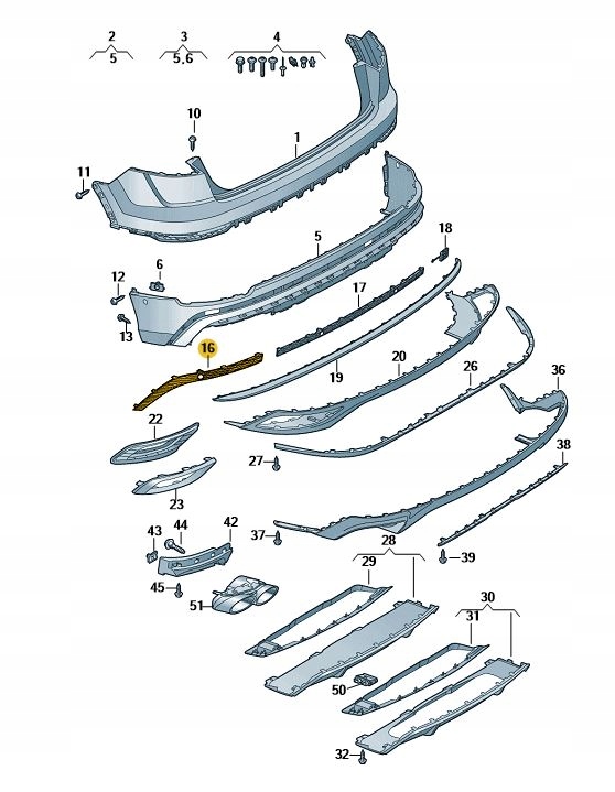 фото №2, Заслонка заглушка audi q8 бампер задняя левая оригинал od aso sq8 / sline