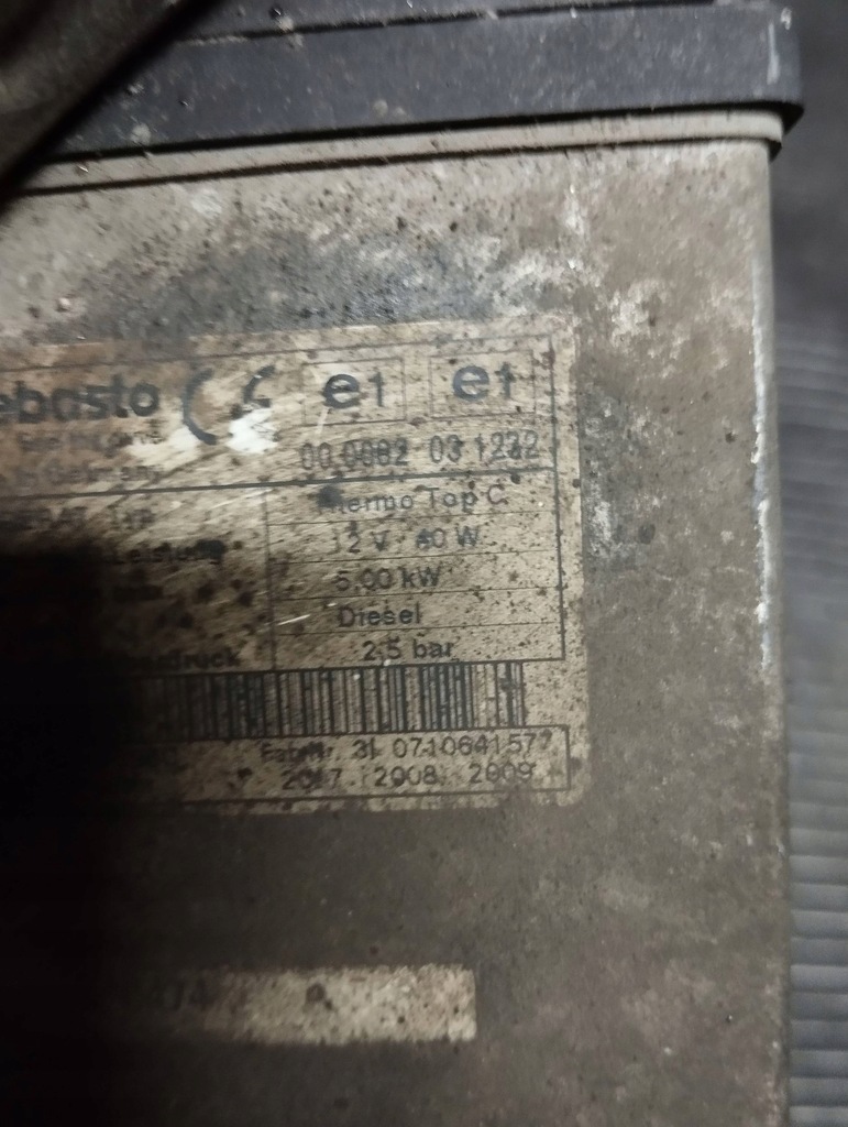 фото №8, Webasto обогреватель ducato iii boxer jumper 06-14 дизель