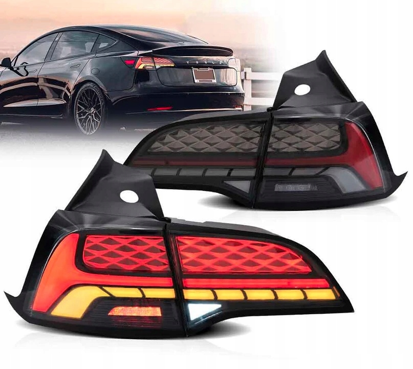 фото №1, Tesla model 3 2017-2023 model y 2020-2023 лампа лампы задняя led vland комплект