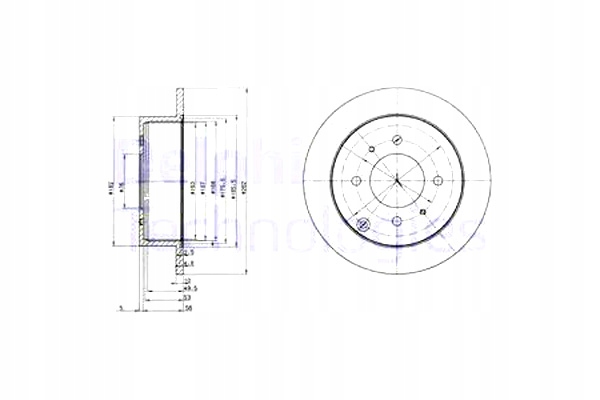 фото №1, Delphi bg4010 диск тормозная