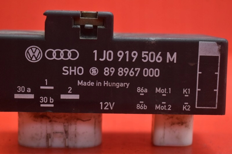 фото №7, Блок керування модуль вентилятора 1j0919506m skoda fabia ii 1.6 16v 105 km 07-10