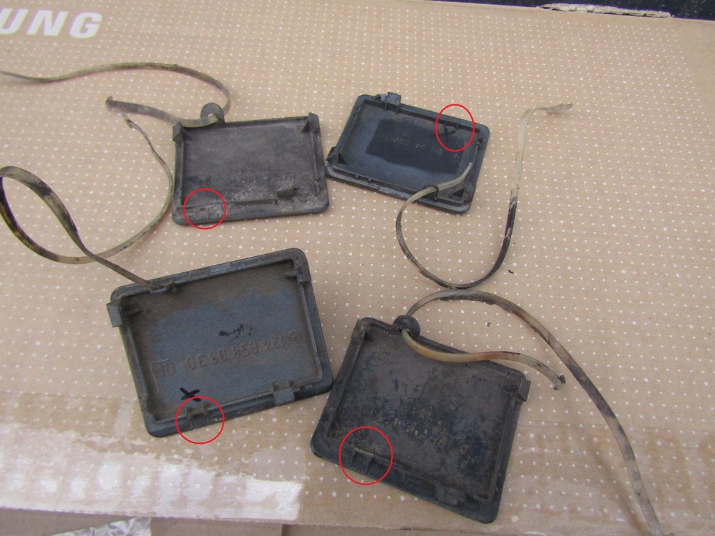 фото №4, 4 mercedes w124 заглушка w порог pod домкрат w молдинг порог наружная