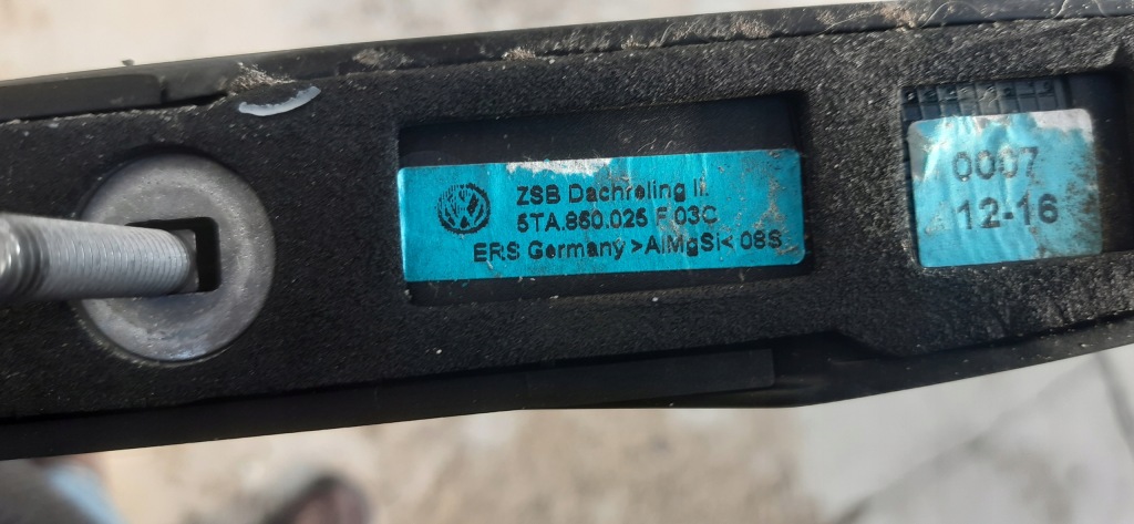 фото №8, Рейлінги дахові vw touran 5ta з 2017roku чорні