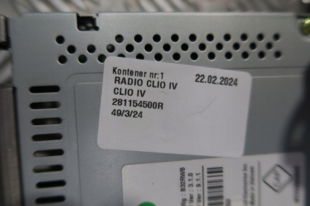 фото №4, Радио clio iv 281154500r