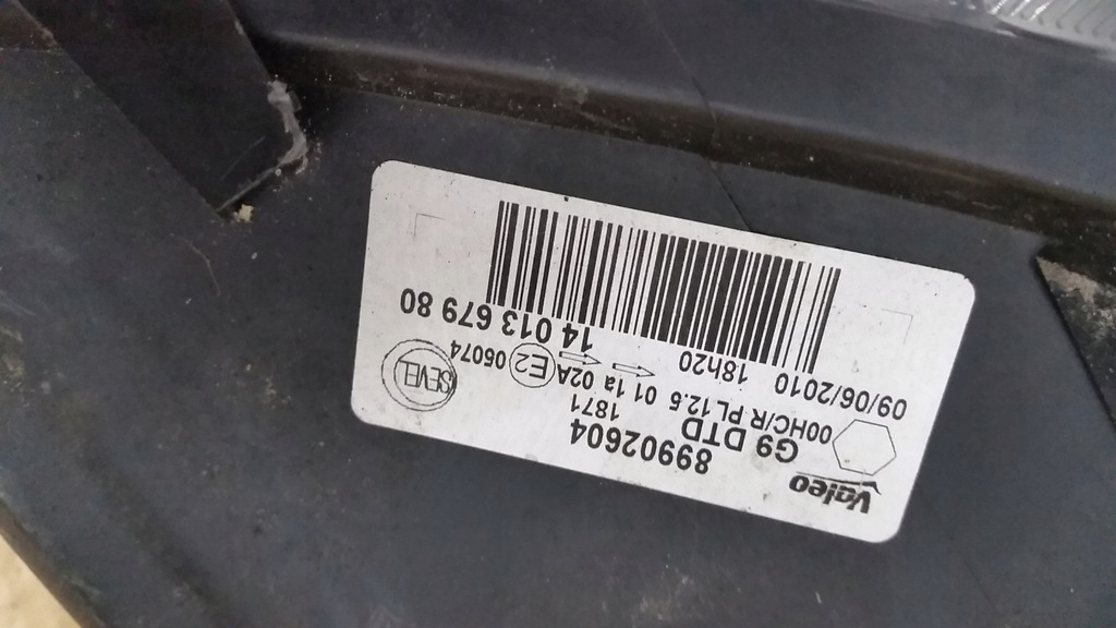 фото №15, Peugeot expert jumper лампа передняя левая lub правая 89902605 89902604