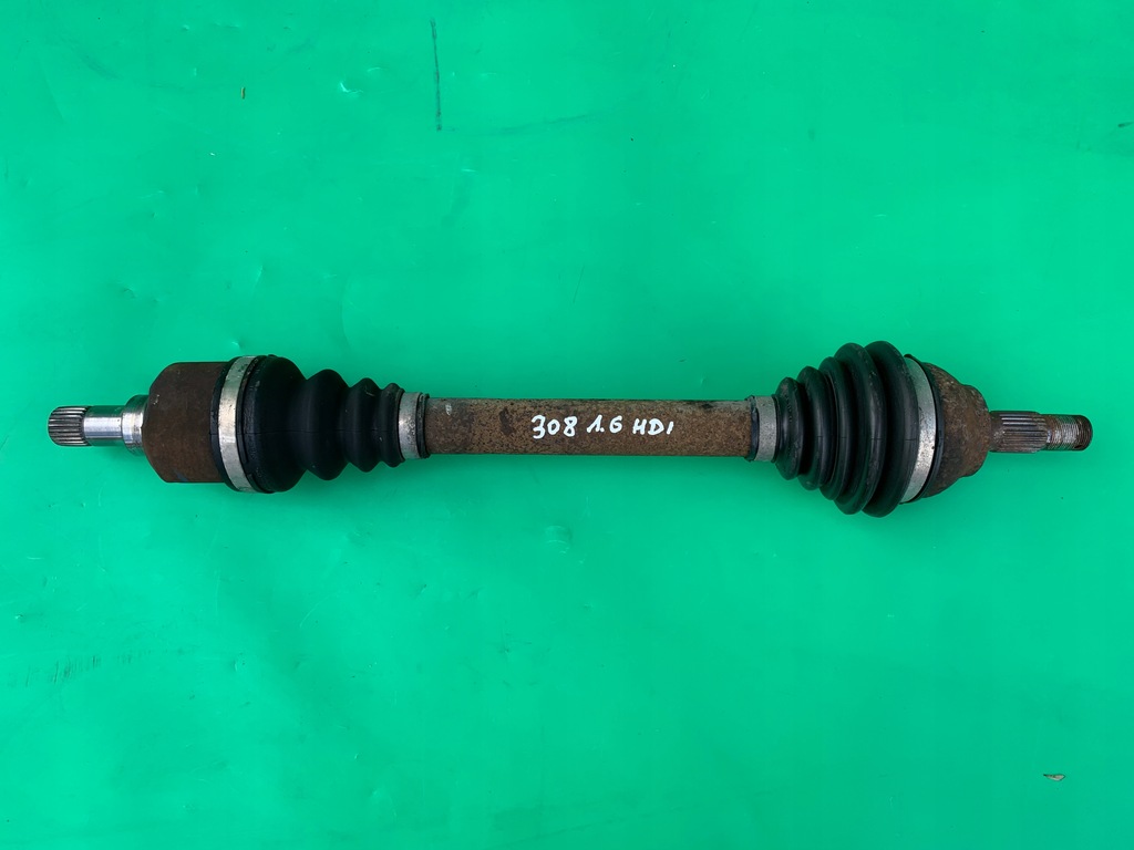 фото №1, Приводной вал левая короткий peugeot 308 i t7 1.6 hdi 07-