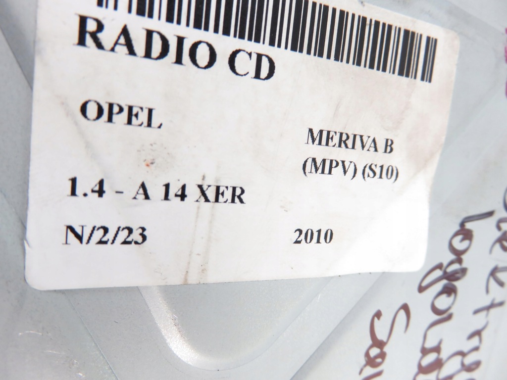 фото №10, Радіо opel meriva b mpv s10 20984174