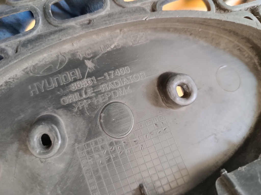 фото №9, Решётка решётка радиатора решётка радиатора бампера перед 86561-17400 hyundai matrix lift 05-