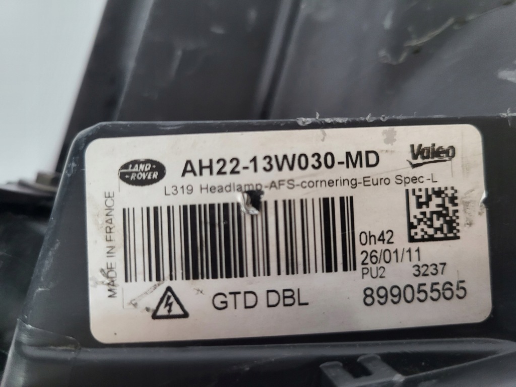 фото №3, Land rover discovery 4 iv лампа перед левая ксенон