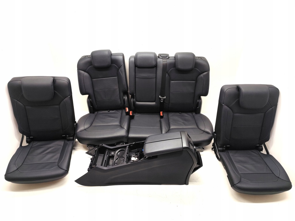 фото №10, Mercedes gl w166 сидіння заднє сидіння обшивки шкіра комплект 7 осіб